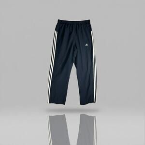 Adidas Clima365 Men’s Windbreaker Pants - Navy & Gray - White Stripe - Size XL
